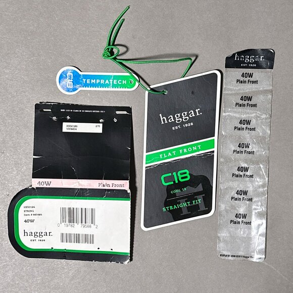 Haggar‎ C18 Plain Front Straight Fit Shorts Size 40W - Picture 12 of 14